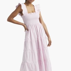 Hill House Ellie Nap Dress Bubblegum Stripe Sz S